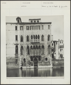 Venezia -Rio di Noale - Palazzo - Facciata