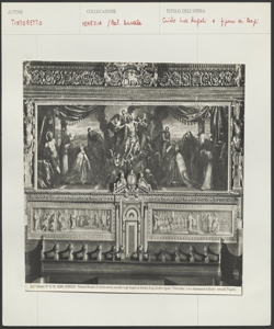 Venezia - Palazzo Ducale - Cristo tra Angeli e figure di Dogi - Tintoretto
