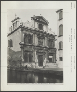Venezia - Scuola di S. Giorgio e Trifone - Chiesa - Facciata - Sansovino