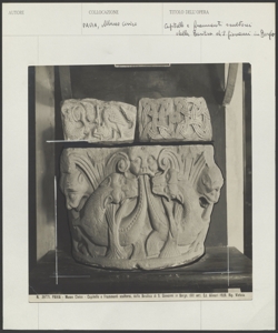 Pavia - Museo Civico - Capitello - Frammenti Scultorei - Basilica S. Giovanni in Borgo