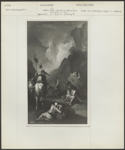 Londra - no Reale Accademia delle Arti - Dipinto - Ricci Sebastiano - Scena con cavaliere e figure di studiosi