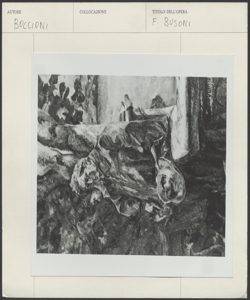 Roma, Galleria d'arte moderna, Boccioni, Ritratto Busoni