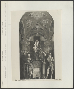 Vicenza- Pinacoteca civica- Giovanni Buonconsiglio, Madonna col Bambino e santi