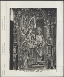 Treviglio - Collegiata di S. Martino - Butinone e Zenale - Polittico - Particolare di San Pietro e due santi