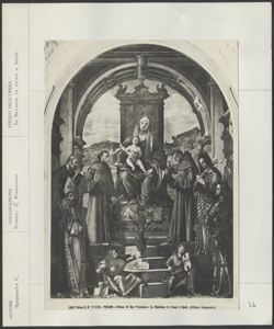 Pirano- San Francesco- Carpaccio V.- Madonna in trono e santi
