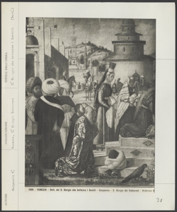 Venezia - S. Giorgio Schiavoni - Carpaccio V. - S. Giorgio che battezza i Gentili (Part.)