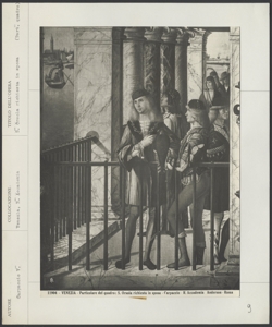 Venezia - R. Accademia - Carpaccio V. - S. Orsola richiesta in sposa (Part. Quadro)