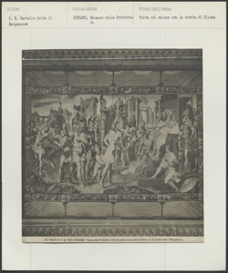 Bergamo - Palazzo della Prefettura - G. B. detto il Bergamasco - Volta del salone con la storia di Ulisse