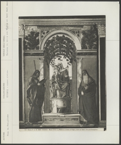 Vicenza - Museo Civico - Cima G. B. - Madonna in trono con Figlio ai lati vari Santi