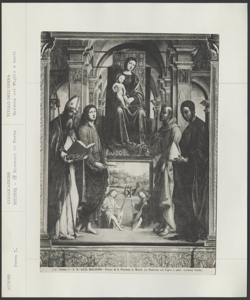 Bologna - S. Giovanni in Monte - Lorenzo Costa - Madonna col Figlio e santi
