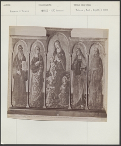 Perugia - Galleria Nazionale dell'Umbria - Fiorenzo di Lorenzo - Madonna, Gesù, Angeli e Santi