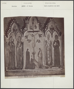 Assisi - Basilica di S. Chiara - Cappella S. Giorgio - Giottino - Gesù crocefisso con santi (Trittico)