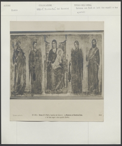 Città de Vaticano - Pinacoteca - Giotto e bottega - Madonna col Bambino ai lati due angeli e due apostoli