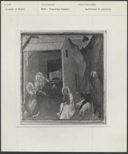 Prato - Museo civico- Giovanni da Milano - Natività, predella del polittico di Prato