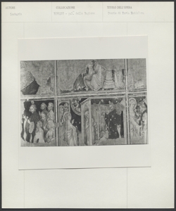 Bergamo- Palazzo della Ragione- sala delle capriate- Anonimo lombardo- Affreschi
