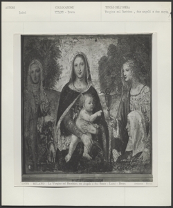 Milano- Pinacoteca di Brera- Bernardino Luini- Madonna con Bambino tra santa Marta e san Giovanni Evangelista