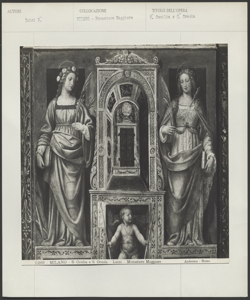 Milano- Chiesa di S. Maurizio al Monastero Maggiore- Bernardino Luini- Santa Cecilia e Sant'Orsola e angelo con due ceri