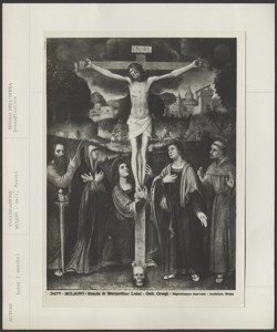 Ubicazione sconosciutaa- Bernardino Luini- Crocifissione di Cristo con San Paolo e San Francesco d'Assisi