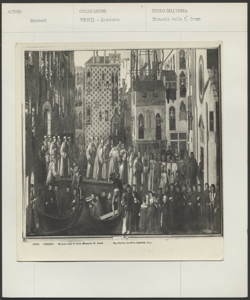 Giovanni Mansueti- Miracolo della reliquia della croce in Campo S. Lio- particolare. Venezia- Gallerie dell'Accademia