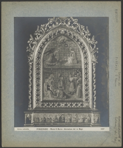 Firenze - R. Museo di S. Marco. Guido di Pietro (Angelico Beato), L'Annunciazione della Vergine e l'Adorazione dei Re Magi