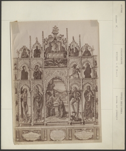 Umbria - Foligno, Chiesa di S. Nicolò, Alunno N., Grand'Ancona col Presepio