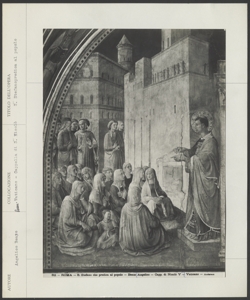 Roma, Vaticano, Cappella S. Nicolò, Palazzo Apostolico, Beato Angelico, S. Stefano predica al popolo