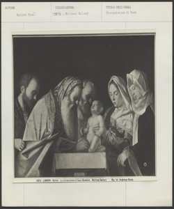Londra, National Gallery , Giovanni Bellini - La circoncisione di Gesù Bambino