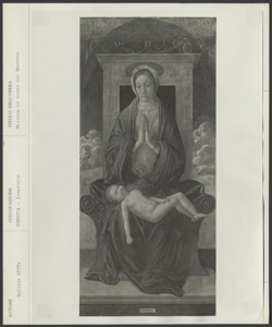 Venezia, Gallerie dell'Accademia, Giovanni Bellini, Madonna in trono che adora il Bambino dormiente