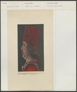 Milano, Pinacoteca del Castello Sforzesco, Baldassarre d'Este, Ritratto di Borso d'Este