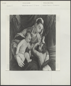 Firenze, collezione Contini Bonacossi, Jacopo Bassano, Madonna, Bambino e San Giovannino