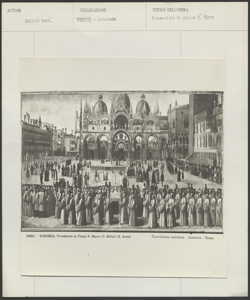 Venezia, Gallerie dell'Accademia, Gentile Bellini, Processione della reliquia della croce in piazza S. Marco