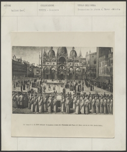 Venezia, Gallerie dell'Accademia, Gentile Bellini, Processione della reliquia della croce in piazza S. Marco
