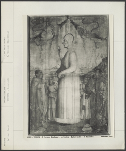Venezia, Gallerie dell'Accademia, Gentile Bellini, Beato Lorenzo Giustinani tra due religiosi e angeli
