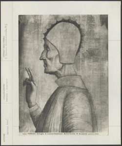 Venezia, Gallerie dell'Accademia, Gentile Bellini, Beato Lorenzo Giustinani tra due religiosi e angeli

