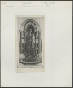 Londra, National Gallery, Gentile Bellini, Madonna con Bambino in trono