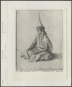 Londra, British Museum, Gentile Bellini, disegno di donna turca seduta