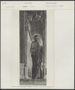 Venezia, Museo Diocesano d'Arte Sacra S. Apollonia, Gentile Bellini, Anta d'organo: S. Marco Evangelista