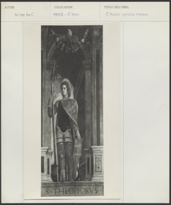 Venezia, Museo Diocesano d'Arte Sacra S. Apollonia, Gentile Bellini, Anta d'organo: S. Teodoro