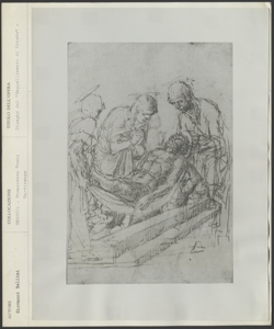 Brescia, Pinacoteca Tosio Martinengo, Giovanni Bellini, Disegno: Seppellimento di Cristo
