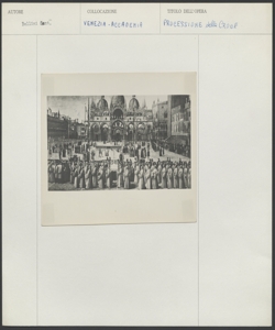 Venezia, Gallerie dell'Accademia, Gentile Bellini, Processione della reliquia della croce in piazza S. Marco
