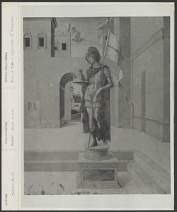 Pesaro, Pinacoteca, Musei civici, Giovanni Bellini, Pala di Pesaro, scomparto della predella: San Terenzio