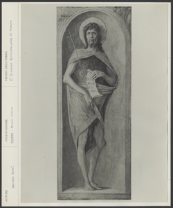 Pesaro, Pinacoteca, Musei civici, Giovanni Bellini, Pala di Pesaro, scomparto della predella: San Giovanni Battista