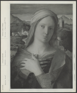 Venezia, Gallerie dell'Accademia, Giovanni Bellini, Sacra conversazione Giovanelli o Madonna con Bambino tra san Giovanni Battista e una giovane santa