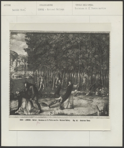 Londra, National Gallery, Giovanni Bellini, Uccisione di San Pietro martire