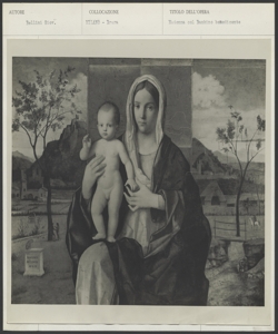 Milano, Pinacoteca di Brera, Giovanni Bellini, Madonna con Bambino in trono