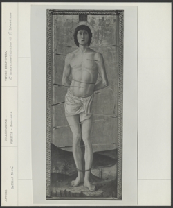 Venezia, Gallerie dell'Accademia, Giovanni Bellini, Trittico di San Sebastiano, San Sebastiano