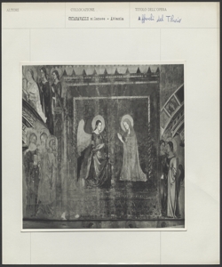 Abbazia di Chiaravalle (Milano), tiburio - Stefano fiorentino - Storie della Vergine post Resurrectionem - Annuncio della morte della Vergine