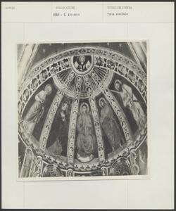 Como - Basilica di Sant'Abbondio - Maestro di Sant'Abbondio, Cristo in gloria con Vergine e santi (conca absidale)