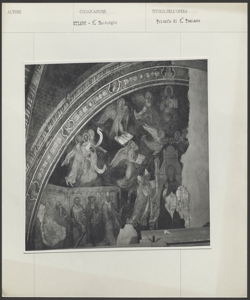 Milano - Basilica di sant'Eustorgio, cappella Visconti - Anovelo da Imbonate (attr.), Trionfo di san Tommaso d'Aquino