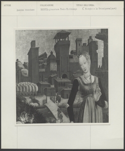 Brescia, Pinacoteca Tosio Martinengo - Antonio Cicognara, san Giorgio e la principessa (dett.)